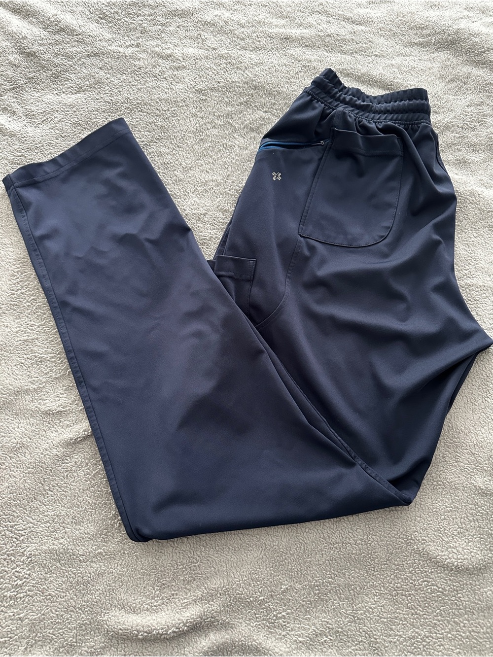 Straight-Leg Women's Scrub Pants in Navy by FIT Scrubs